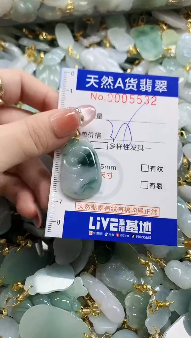 颈饰未镶嵌翡翠天然A货翡翠