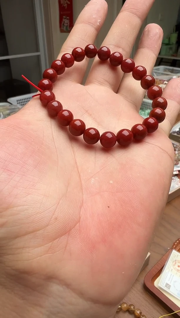 未镶嵌手链南红玛瑙南红012 卡8+