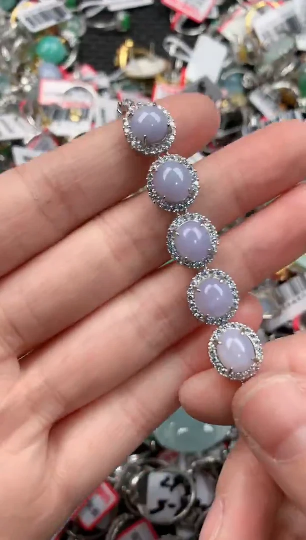 银S925镶嵌戒指翡翠555            3