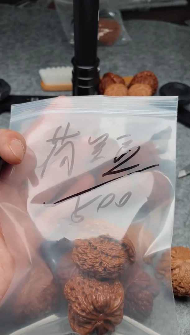 文玩核桃把件荷*豆0618-飞黄-荷兰豆