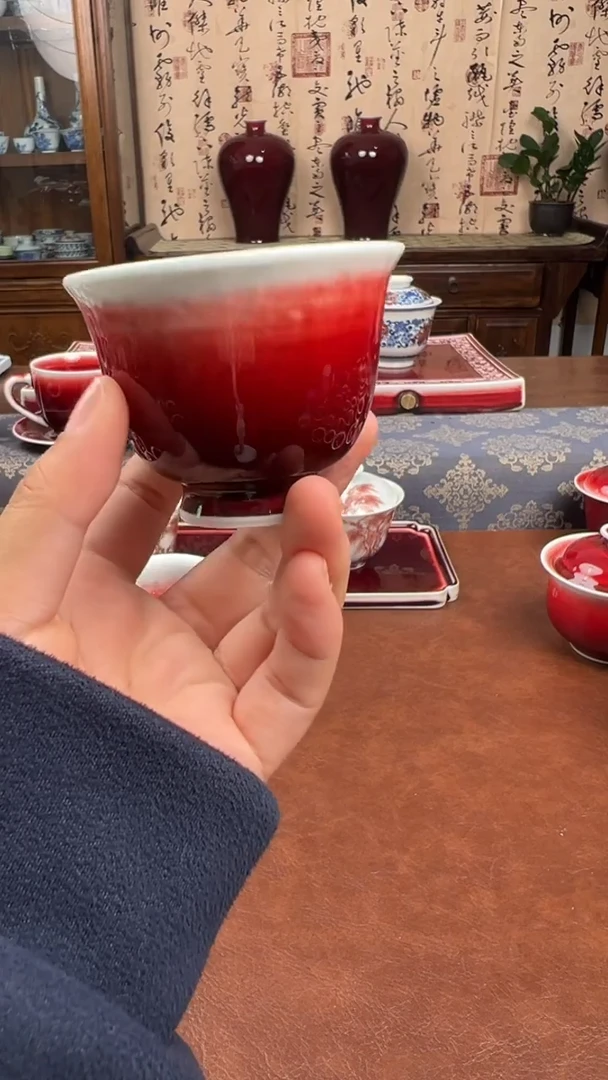 景德镇郎红碟/碗/盆