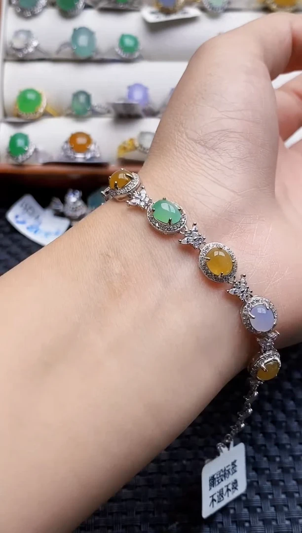 银S925镶嵌戒指翡翠2237