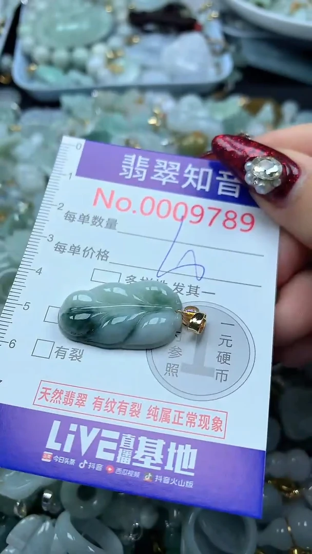 吊坠(不含链)未镶嵌翡翠9789