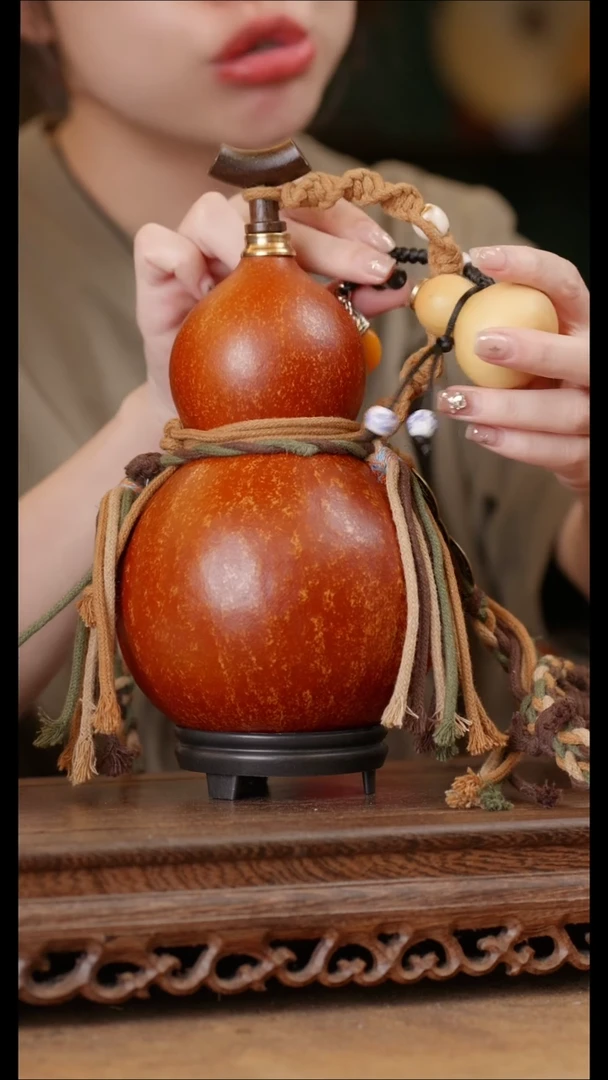 3296号精品天然大漆酒葫芦一物一拍~