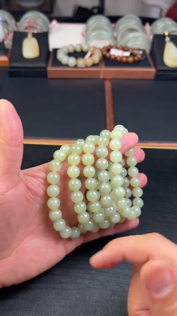 【闪购商品】和田玉手串未镶嵌若羌微色差卡10多样性发货拍一发一