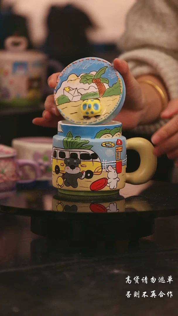 陶瓷景德镇可爱设计师款陶瓷