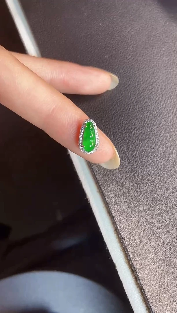 吊坠(不含链)银S925镶嵌翡翠1