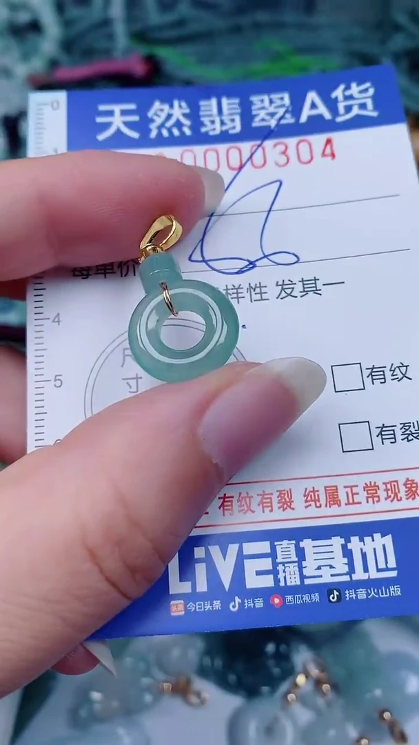 翡翠未镶嵌颈饰00000304