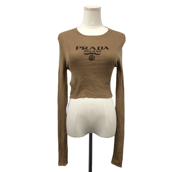 妃鱼/普拉达/桑蚕丝/针织衫/95新/M9/16