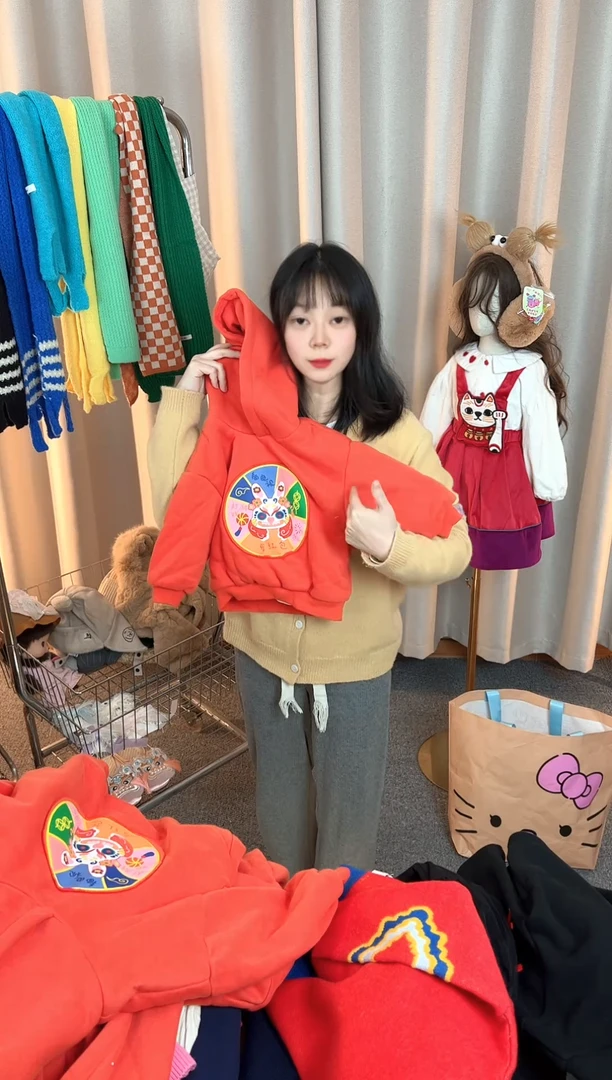 儿童加厚卫衣90码A265
