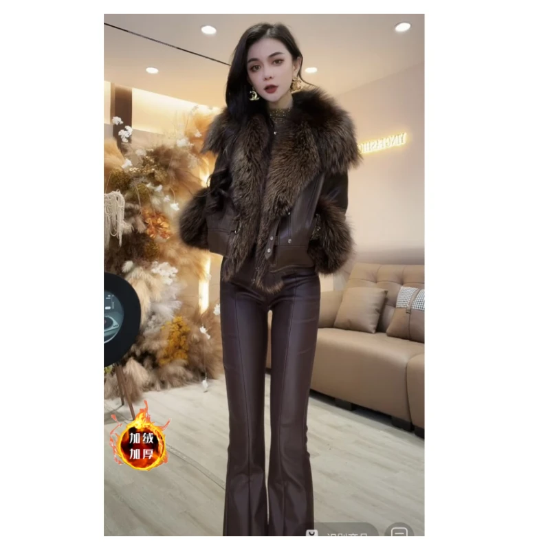 【YING FASHION】莹老板-设计款百搭金岛狐毛袖皮草 8110069 3586