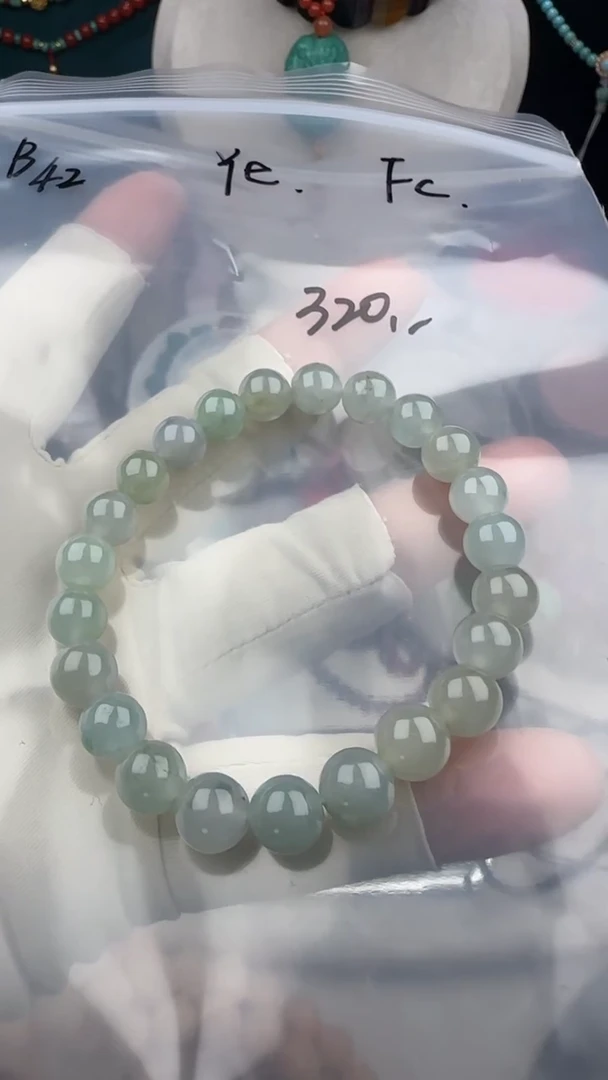 未镶嵌手串翡翠Y**?B42