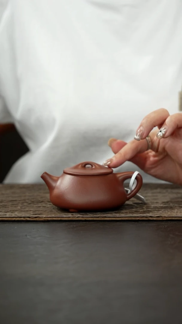 茶壶紫砂紫泥满瓢150cc