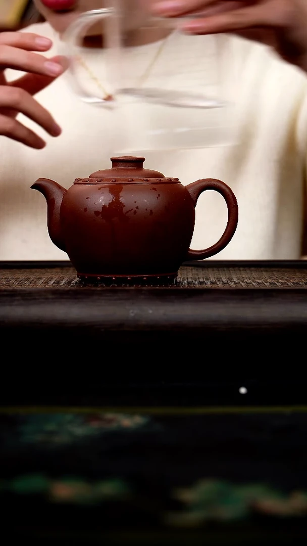 茶壶紫砂极鼓 老紫泥