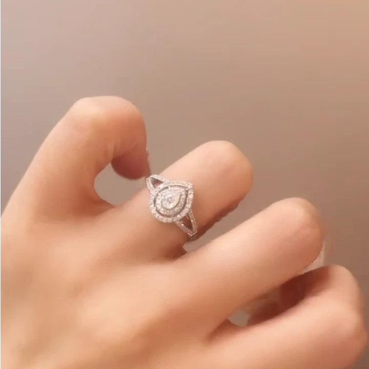 【N·5高定珠宝】 两圈水滴戒指38好物节