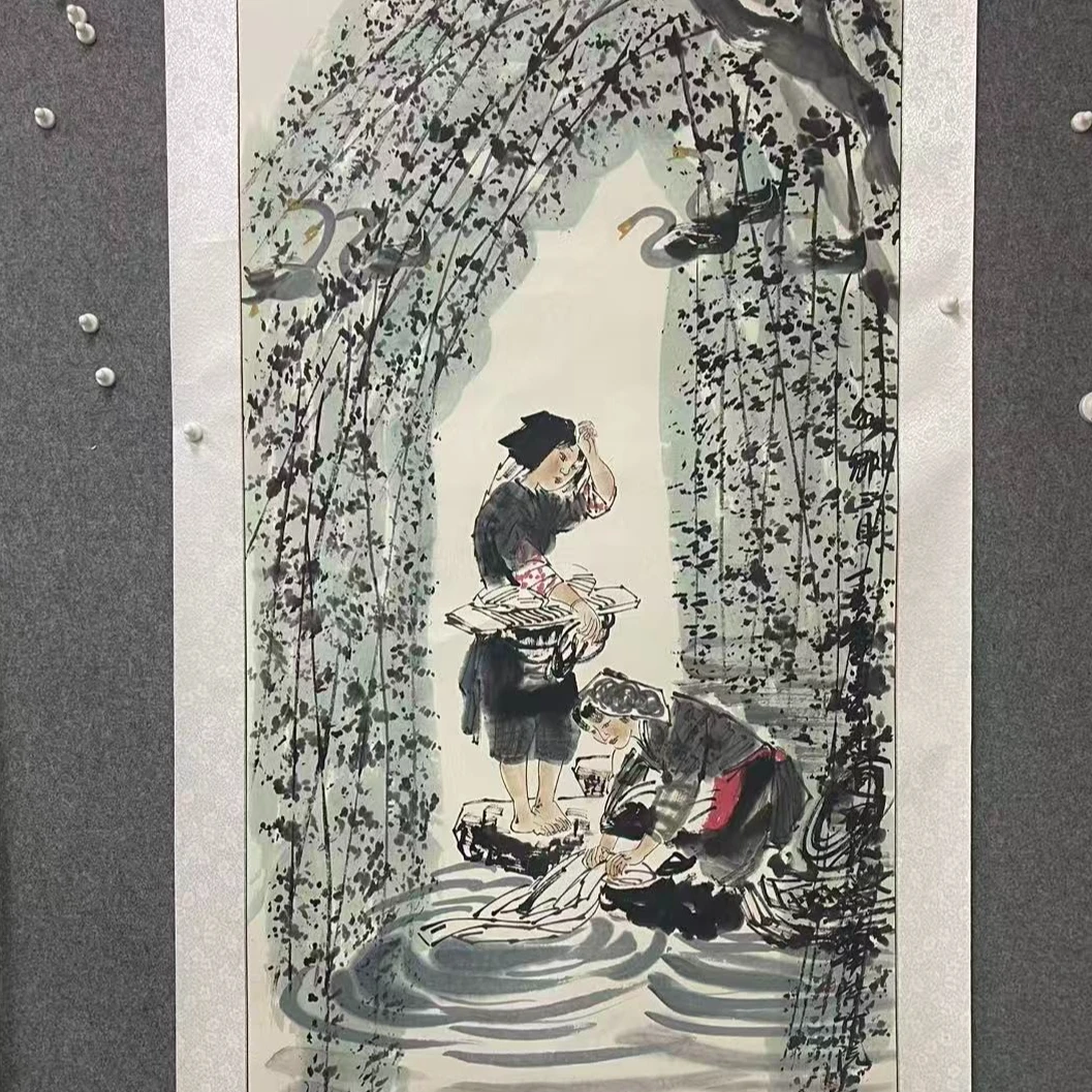 八平尺画-洗衣图--FY-嘉福