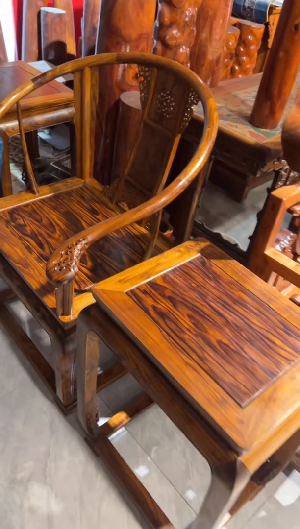 花梨木类皇宫椅三件套  两套链接