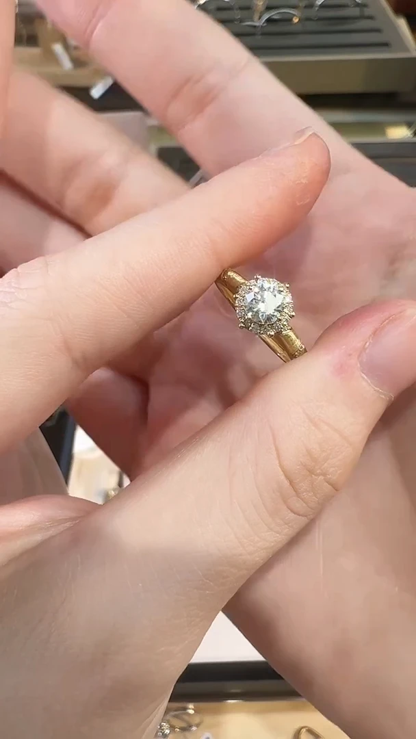 【闪购商品】钻石戒指/指环18K金镶嵌主石50分钻石戒指11#