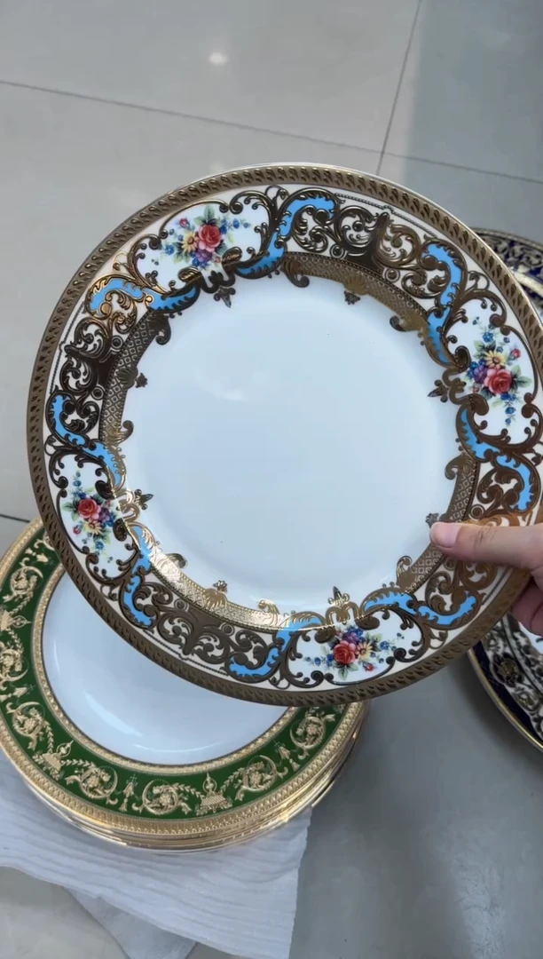 瓷片10.5英寸平盘 1个