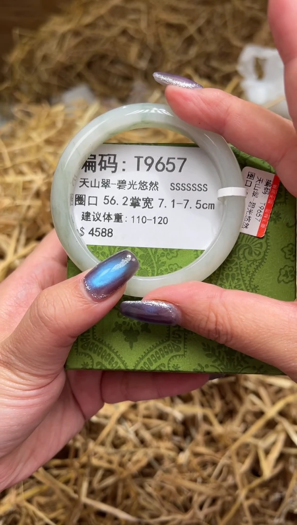 未镶嵌手镯石英质玉T9657