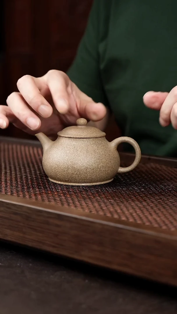 茶壶紫砂青降坡潘壶