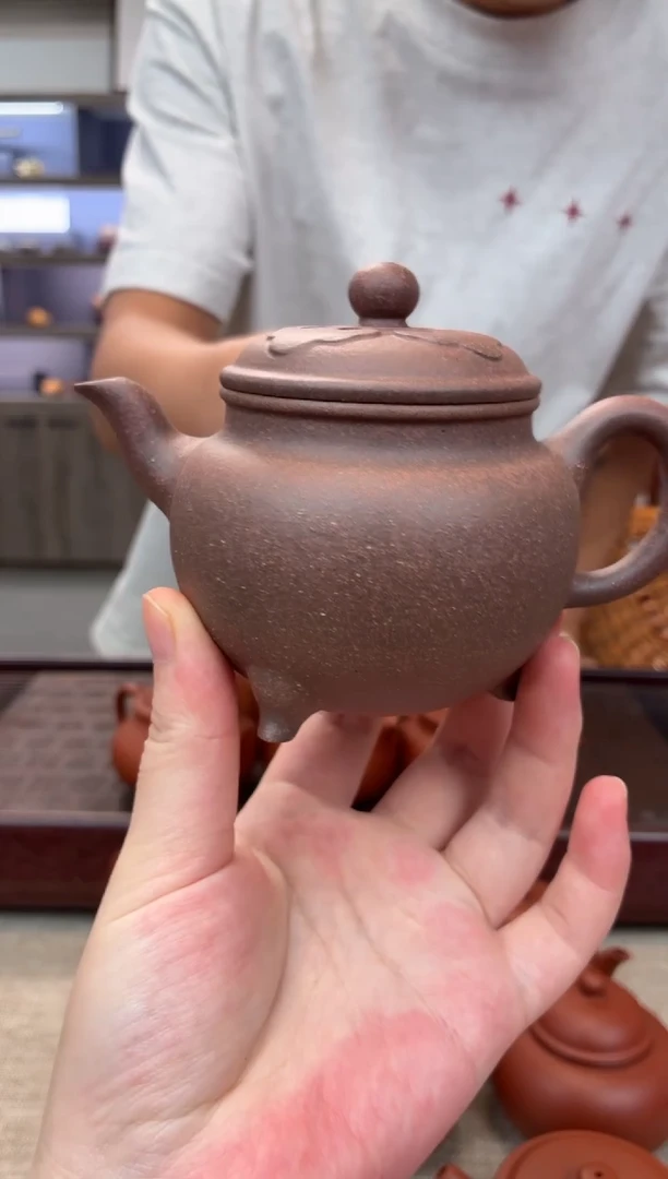 茶壶紫砂岩中泥 六拼 大彬如意+证书