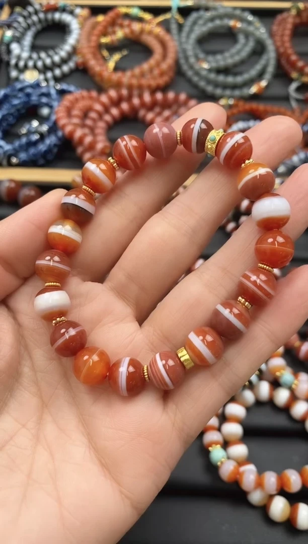 【闪购商品】玛瑙/玉髓手串未镶嵌手串