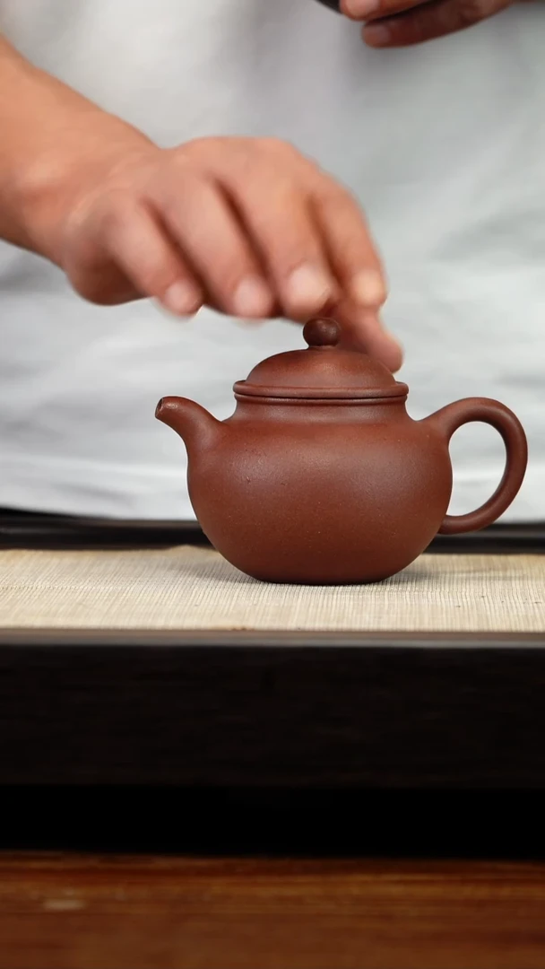 茶壶紫砂紫泥莲子