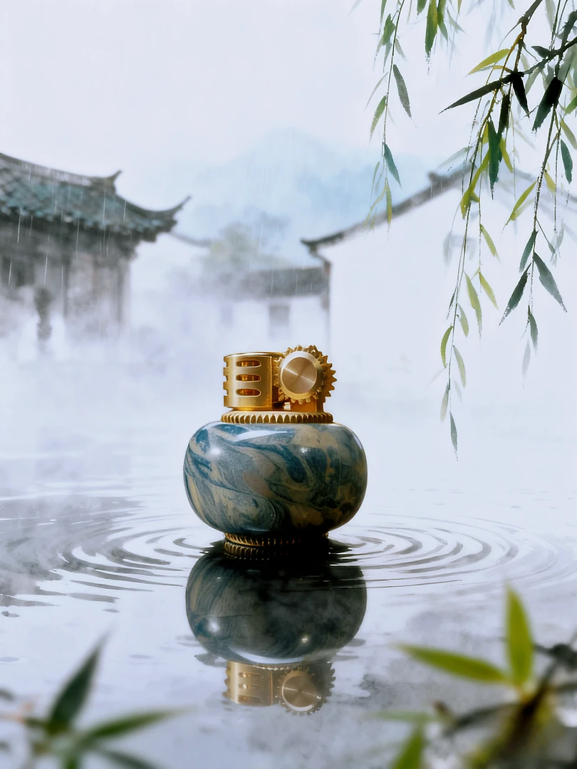 流彩系列大漆打火机煤油色彩流动设计高端个性小众手工艺品礼物
