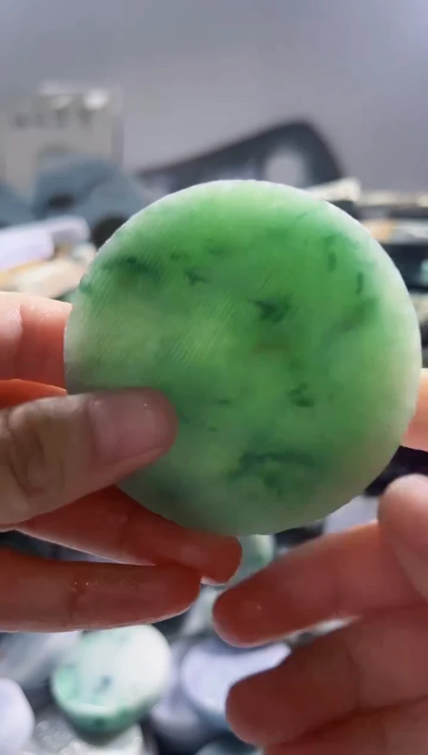 翡翠散珠缅甸翡翠A货柠234