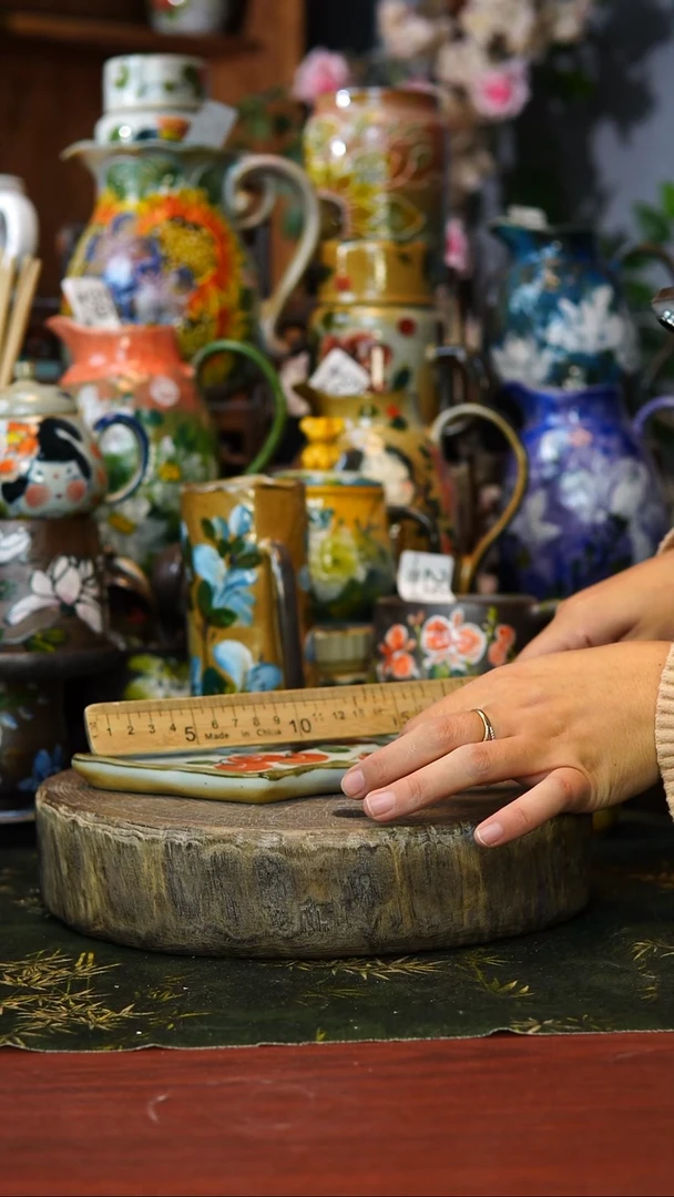 花瓶/杯子/碗189景德镇手工高温釉下彩