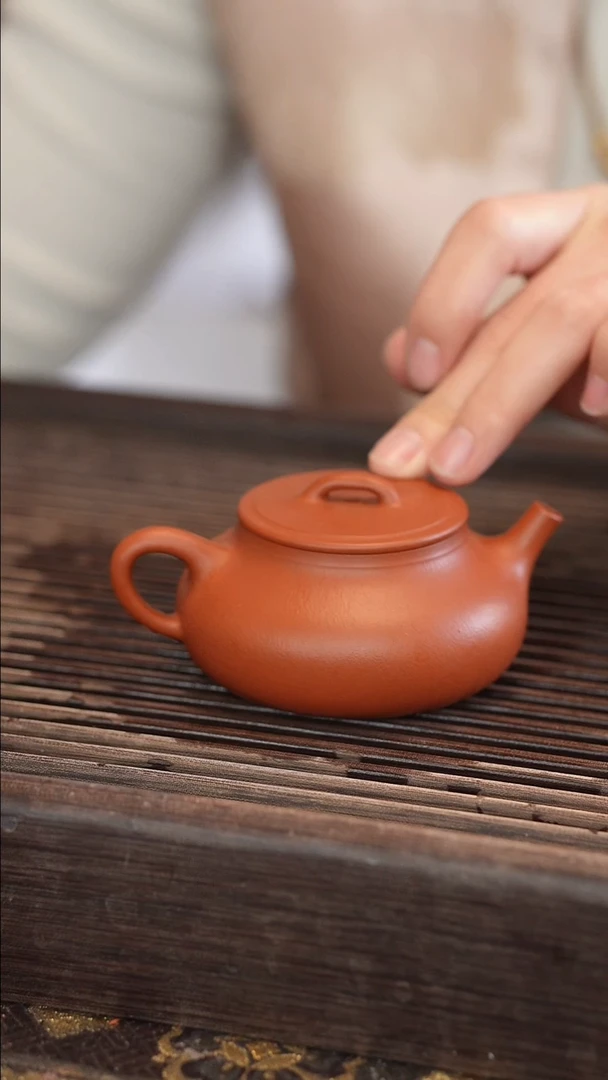 茶壶紫砂全手【宽口】【爆点】150cc