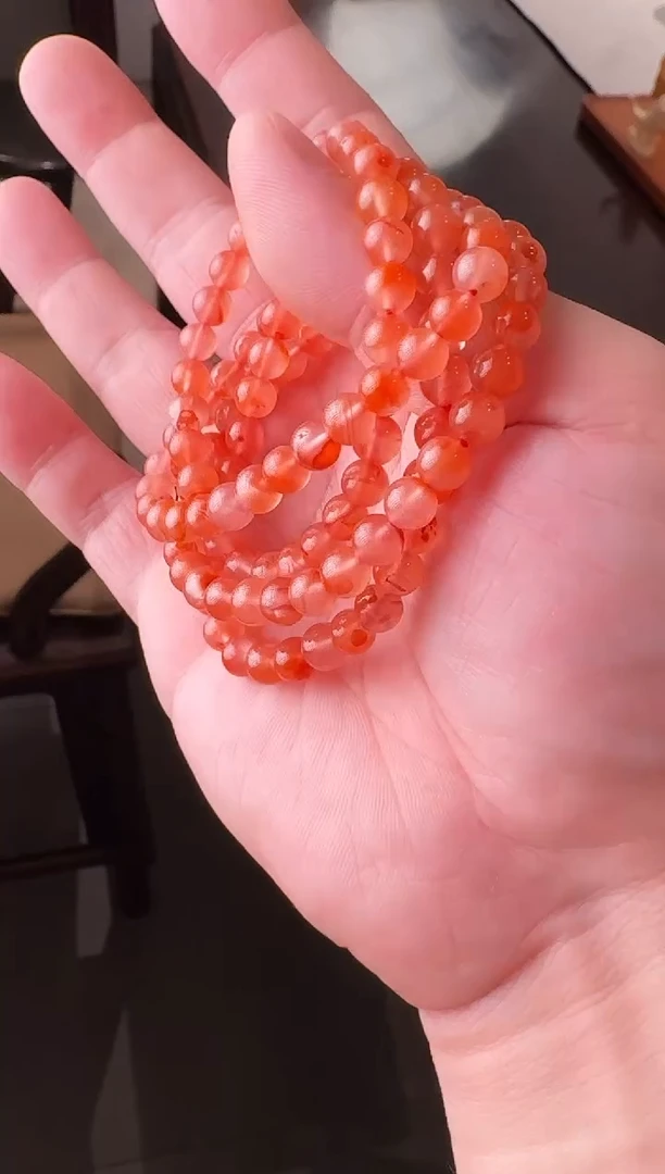 手串未镶嵌南红玛瑙冰飘 单圈手串 一件