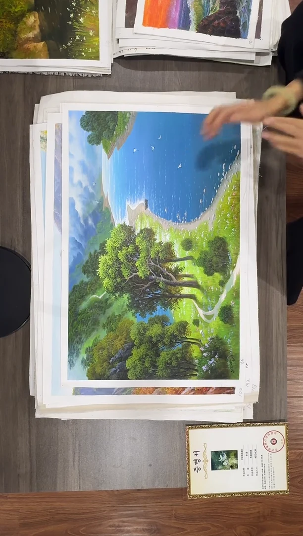 油画【56号】约50*70cm丨朝鲜原创纯手绘孤品油画丨顺丰包邮