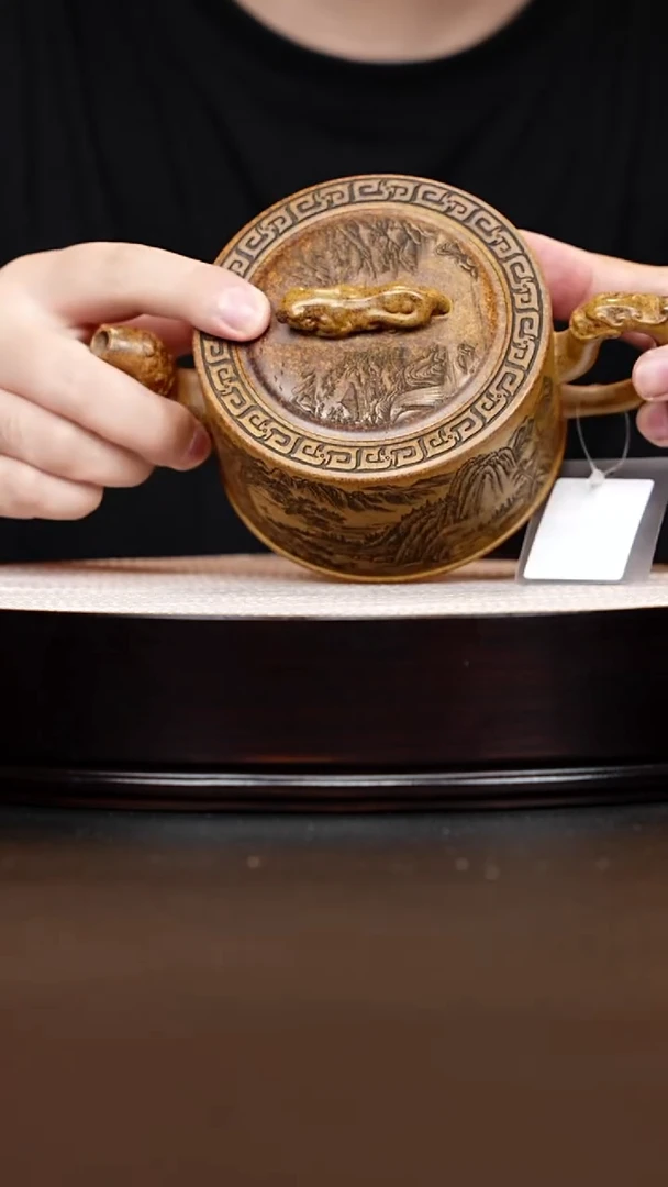 茶壶紫砂宜兴紫砂 卧虎藏龙龙骨金砂 陈红