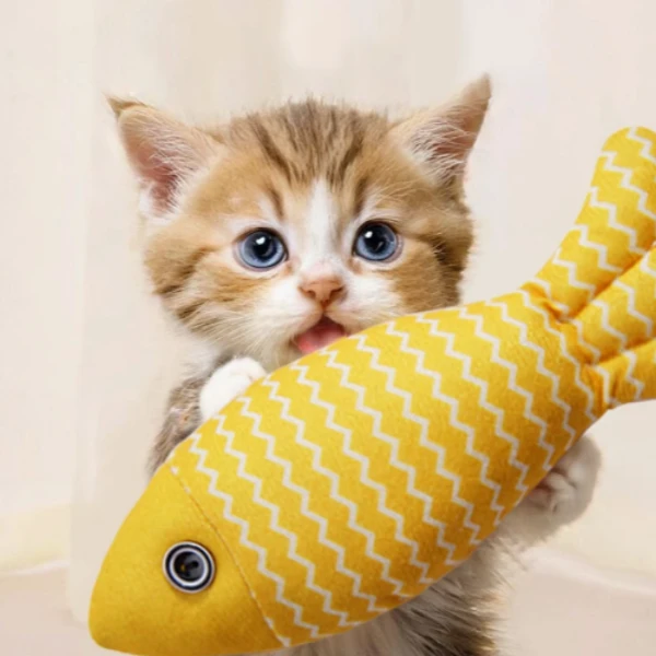 猫薄荷防真鱼猫咪玩具耐咬逗猫幼猫自嗨解闷神器