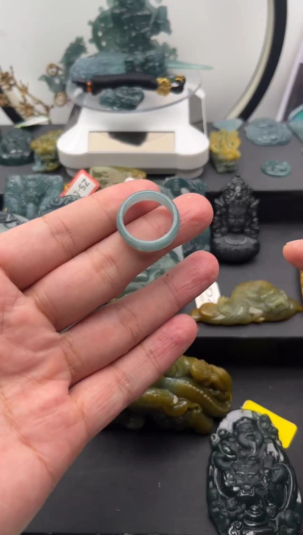 颈饰未镶嵌翡翠微**澜戒圈