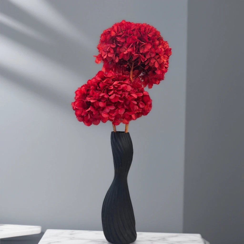 【永生绣球】大叶红色绣球永生花家居装饰摆件高级感客厅摆放