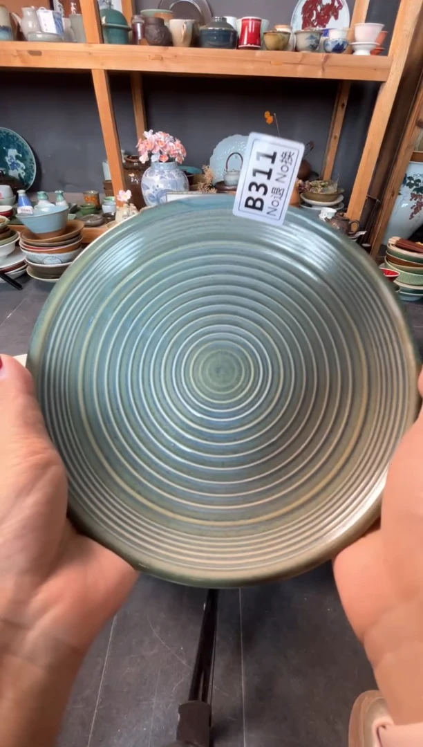 瓷片灵*b311绿螺纹碟福利