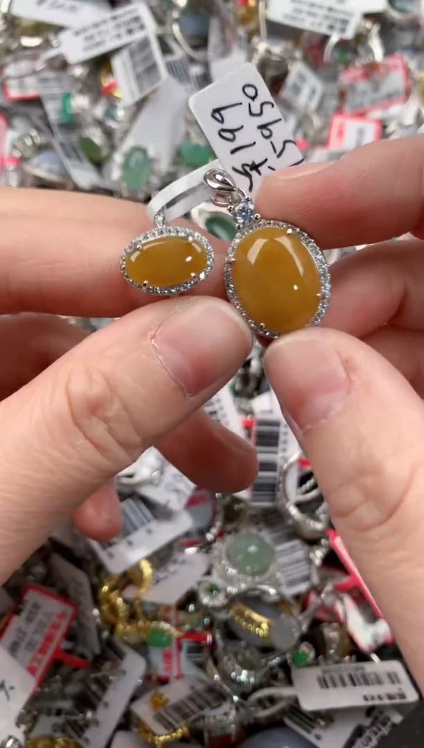 银S925镶嵌戒指翡翠777     3