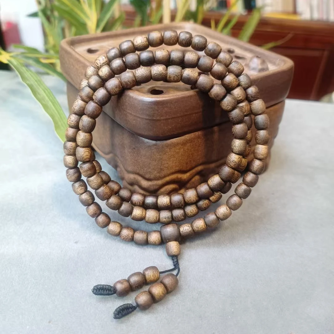 莺歌绿棋楠鼓珠多圈手串，6mm，13克，多样性发一条
