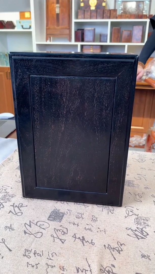 木小叶紫檀 机关首饰盒32*23*12瑕疵