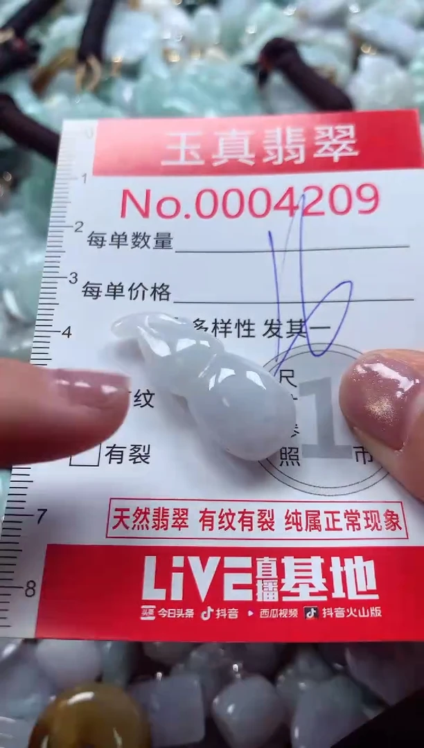 吊坠(不含链)未镶嵌翡翠4209
