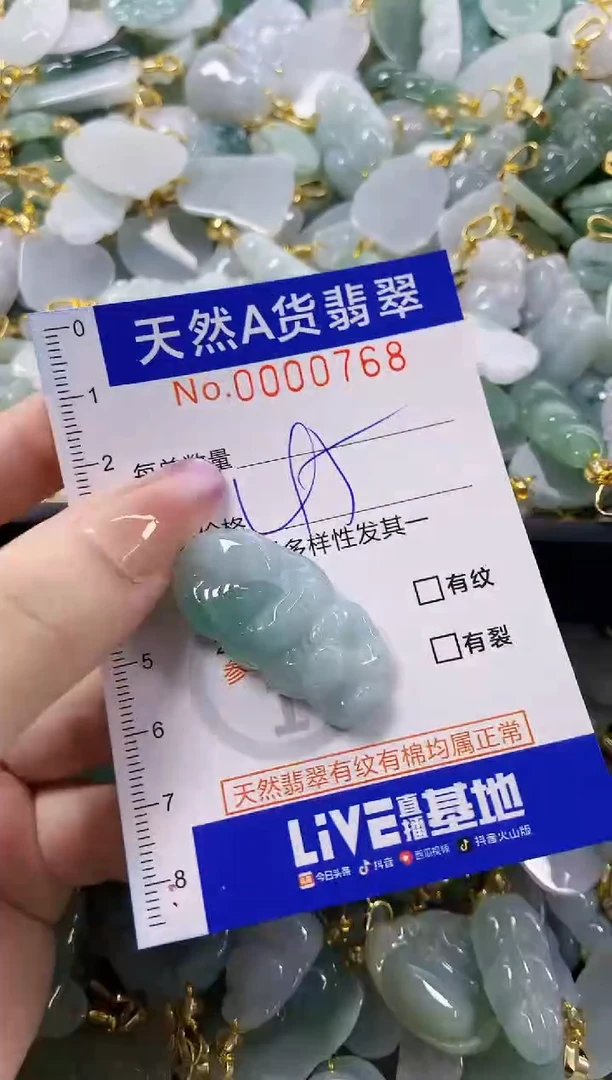 颈饰未镶嵌翡翠天然A货翡翠