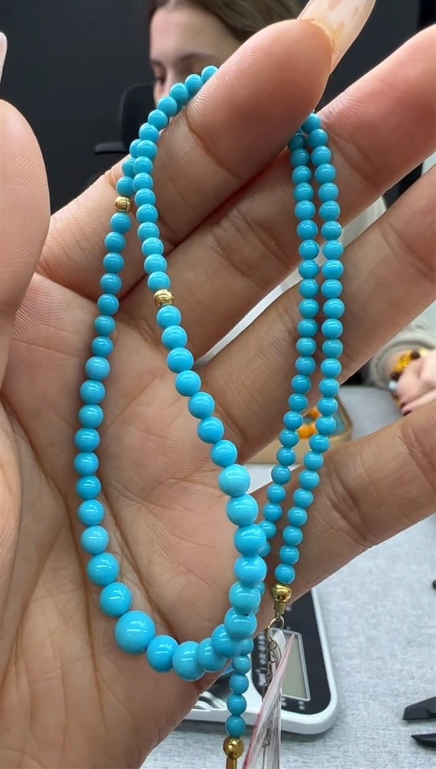 【闪购商品】绿松石颈饰未镶嵌70秒拍号