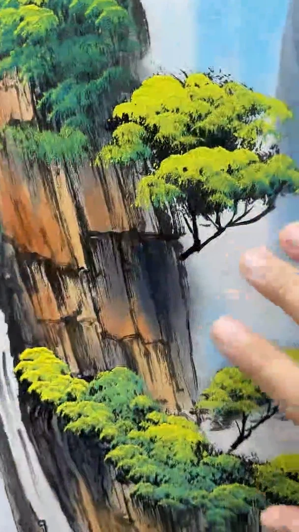 国画张敬绘画1pc山水