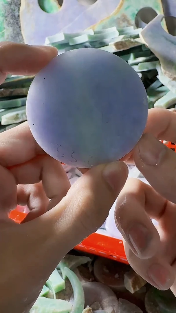 翡翠裸石缅甸翡翠A货文8343