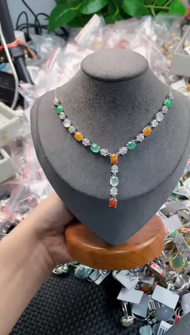 银S925镶嵌戒指翡翠999                   1