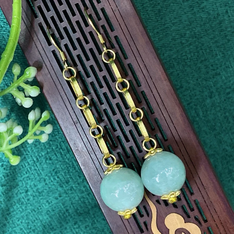 【厚爱公主专享】 银镶翡翠耳钩 YDA00544 多样性发其一