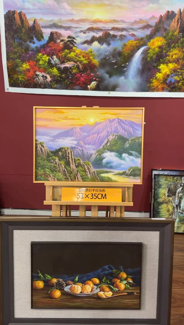 油画【81号】约53*35丨朝鲜原创纯手绘孤品油画丨顺丰包邮